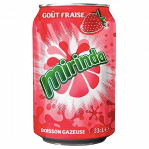 Mirinda Fraise Canettes 24x33cl